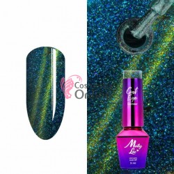 Oja Semi Premium Hibrid MollyLac Cat Eye UV/LED de 5 ml - 167 Glamour Amber 81778